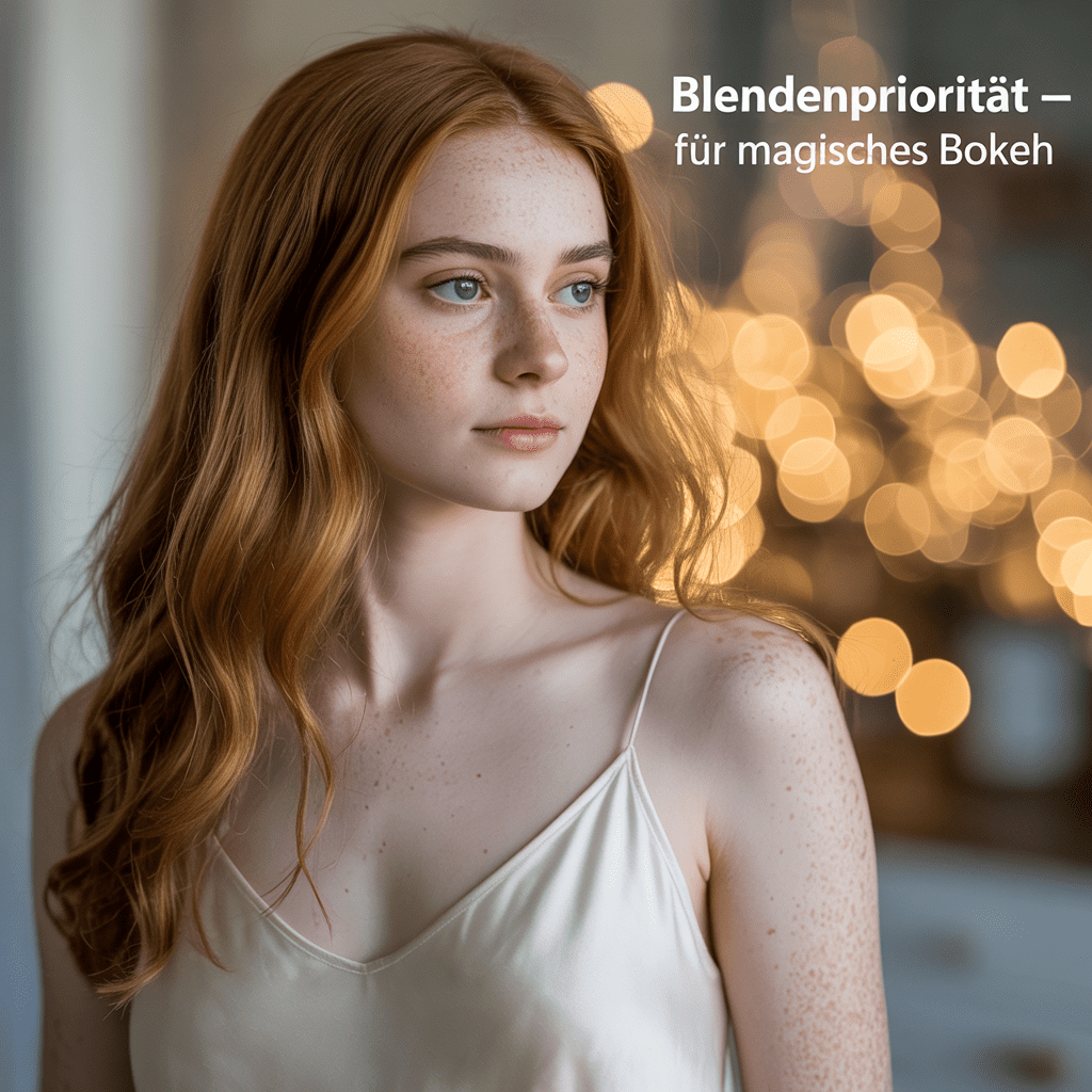 Porträt mit unscharfem Hintergrund – Blendenpriorität im Einsatz