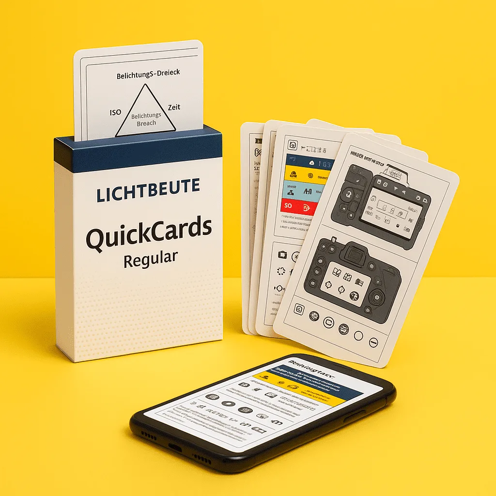 Quickcards Bonus – Spickzettel für 25 Foto-Situationen für Anfänger