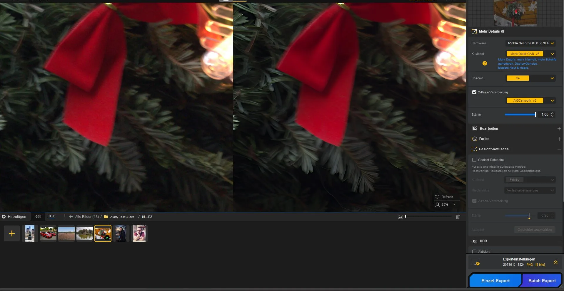 RAW-Foto aus New York im Aiarty Image Enhancer Test