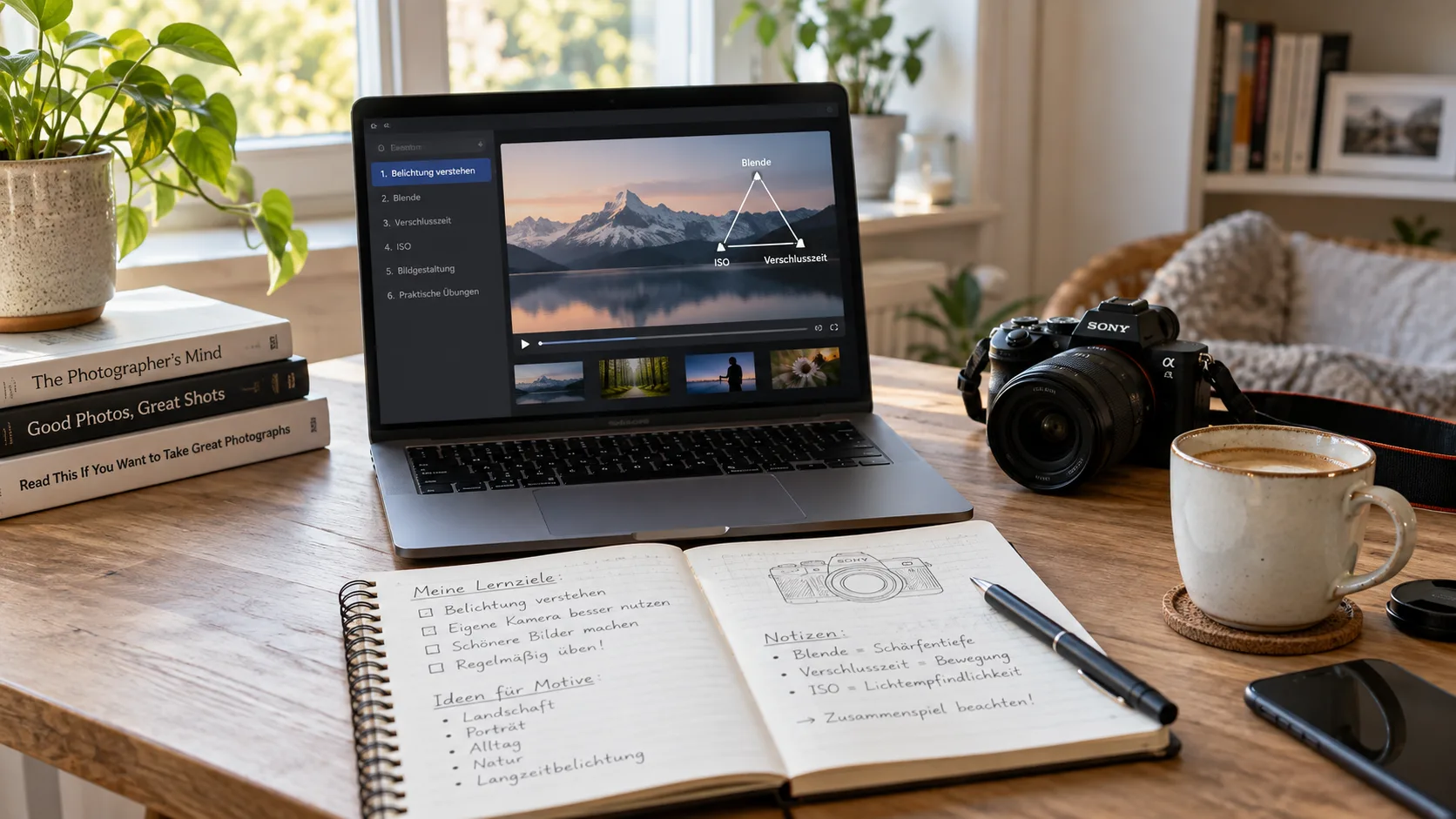 Fotokurs für Anfänger – Onlinekurs am eigenen Arbeitsplatz