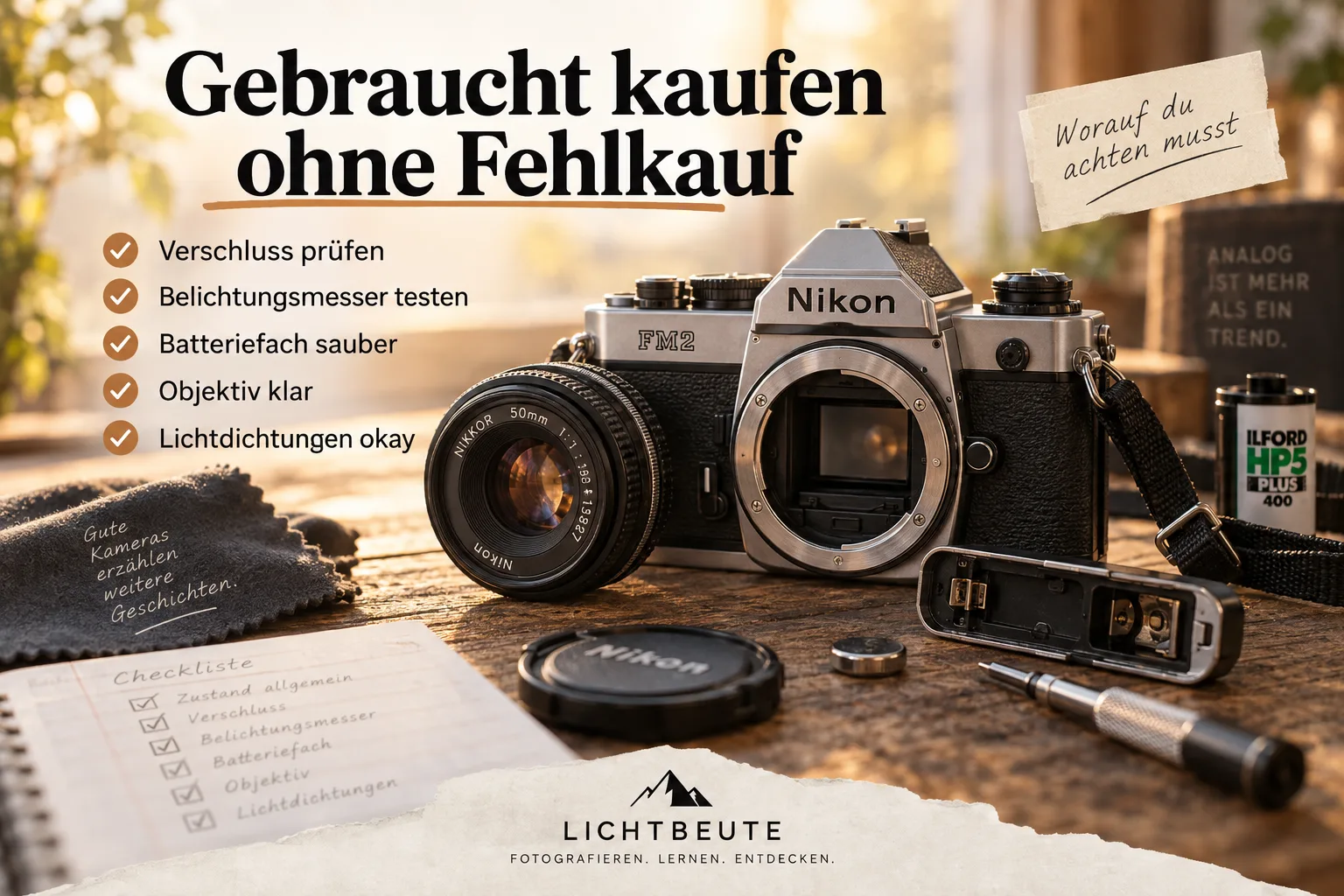Analoge Kamera gebraucht kaufen – Checkliste gegen Fehlkäufe für Anfänger