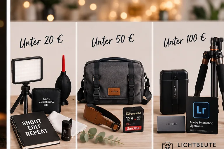 Geschenk für Fotografen nach Budget – Ideen unter 20, 50 und 100 Euro