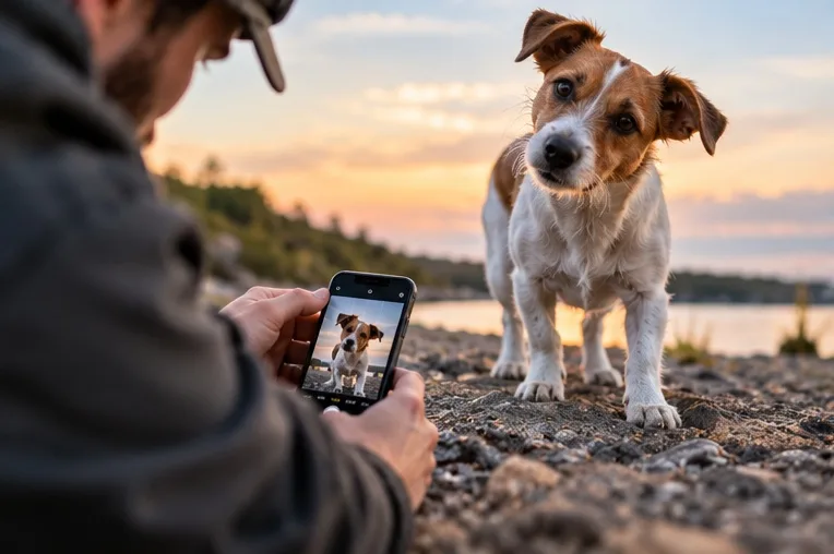 Handyfotografie – bessere Perspektive durch Fotografieren auf Augenhöhe